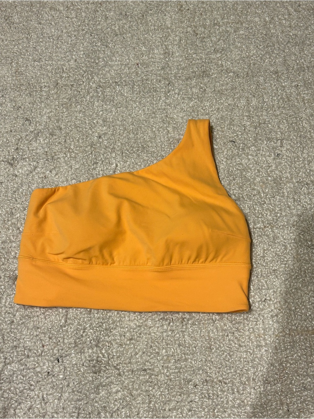 Lululemon Asymmetrical One Shoulder Sports Bra Orange Size 10
